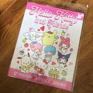 Hello Kitty and Friends 12 posters set Wall Art
